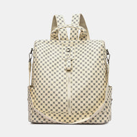 Printed PU Leather Backpack