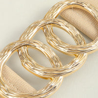 Zinc Alloy Buckle Elastic Wide Belt