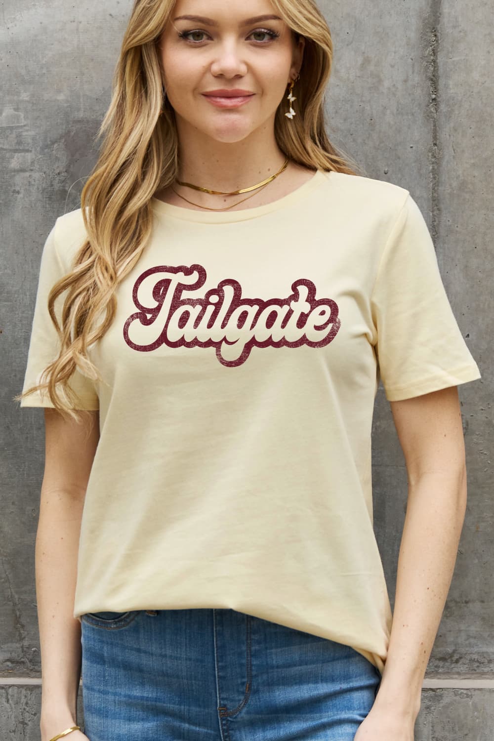 Simply Love Full Size TAILGATE Graphic Cotton Tee