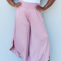 ODDI Full Size Wide Leg Palazzo Pants in Lavender