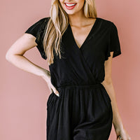 Flutter Sleeve Surplice Romper