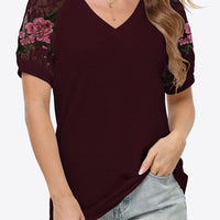 Short Sleeve V-Neck Tee