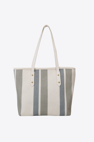 Stripe tote bag