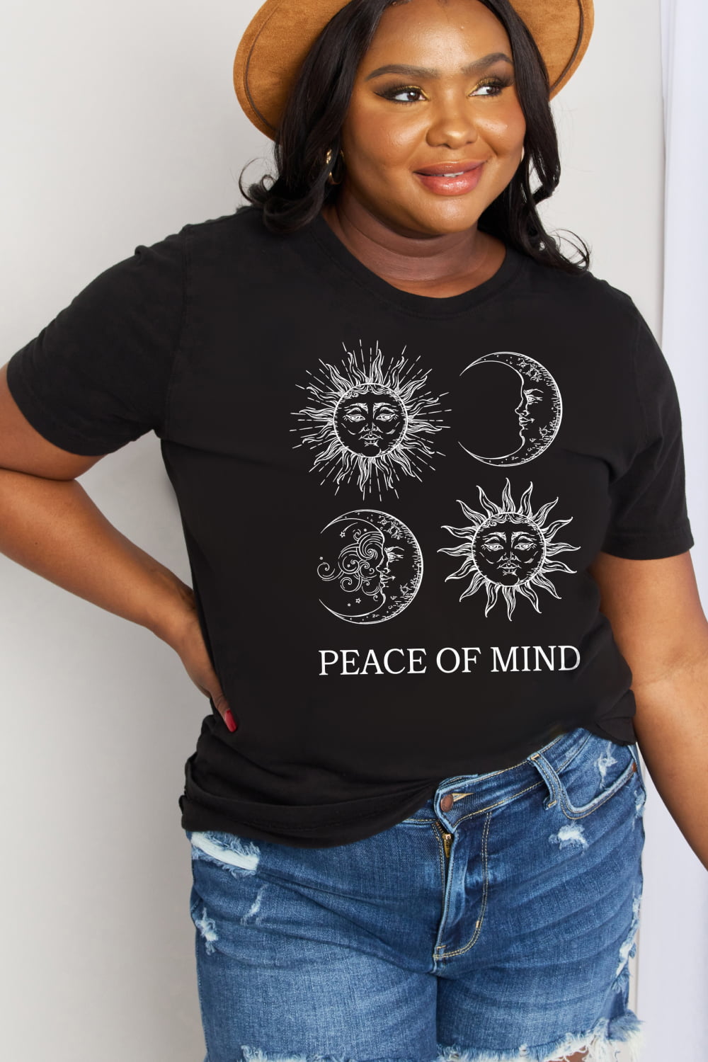 Simply Love Full Size PEACE OF MIND Graphic Cotton Tee