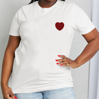 Simply Love Full Size Heart Graphic Cotton Tee