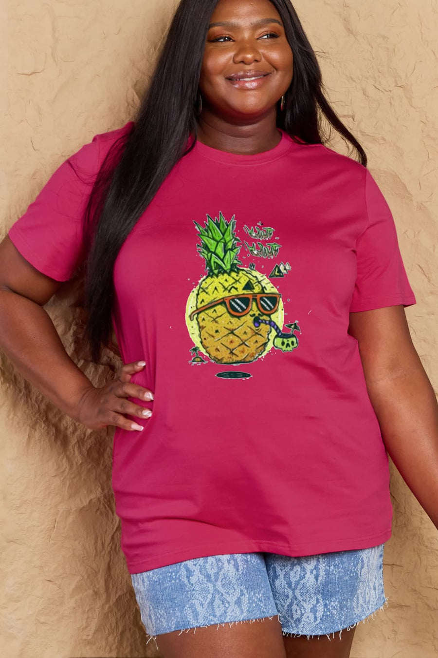 Simply Love Full Size Pineapple Graphic Cotton Tee