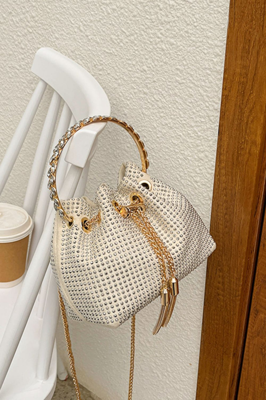 Glitter PVC Small Bucket Bag