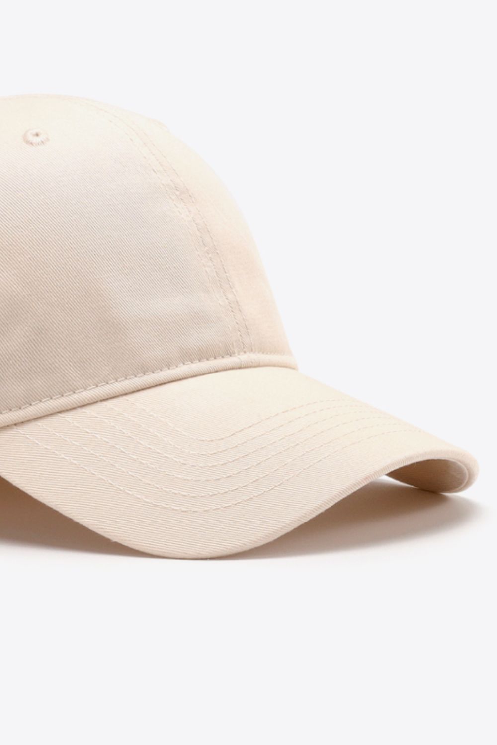 Plain Adjustable Cotton Baseball Cap