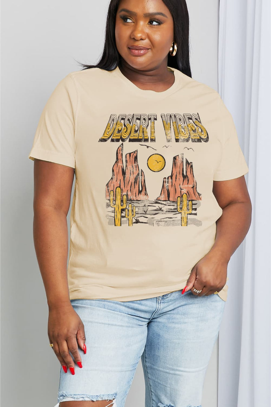 Simply Love Full Size DESERT VIBES Graphic Cotton Tee