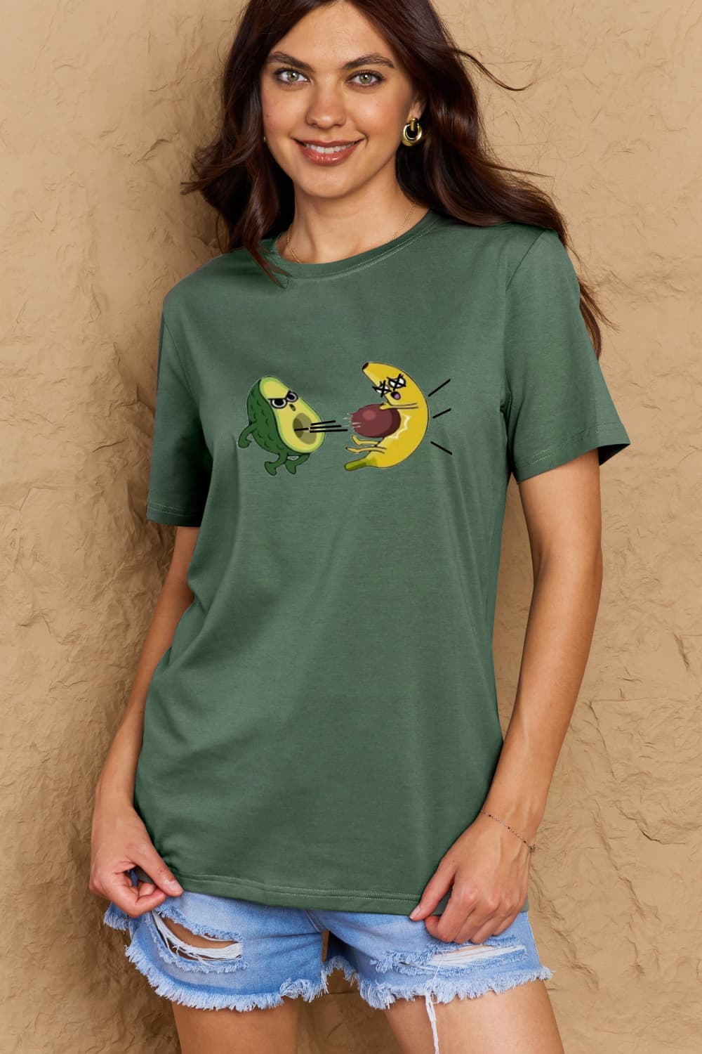 Simply Love Full Size Avocado Graphic Cotton T-Shirt