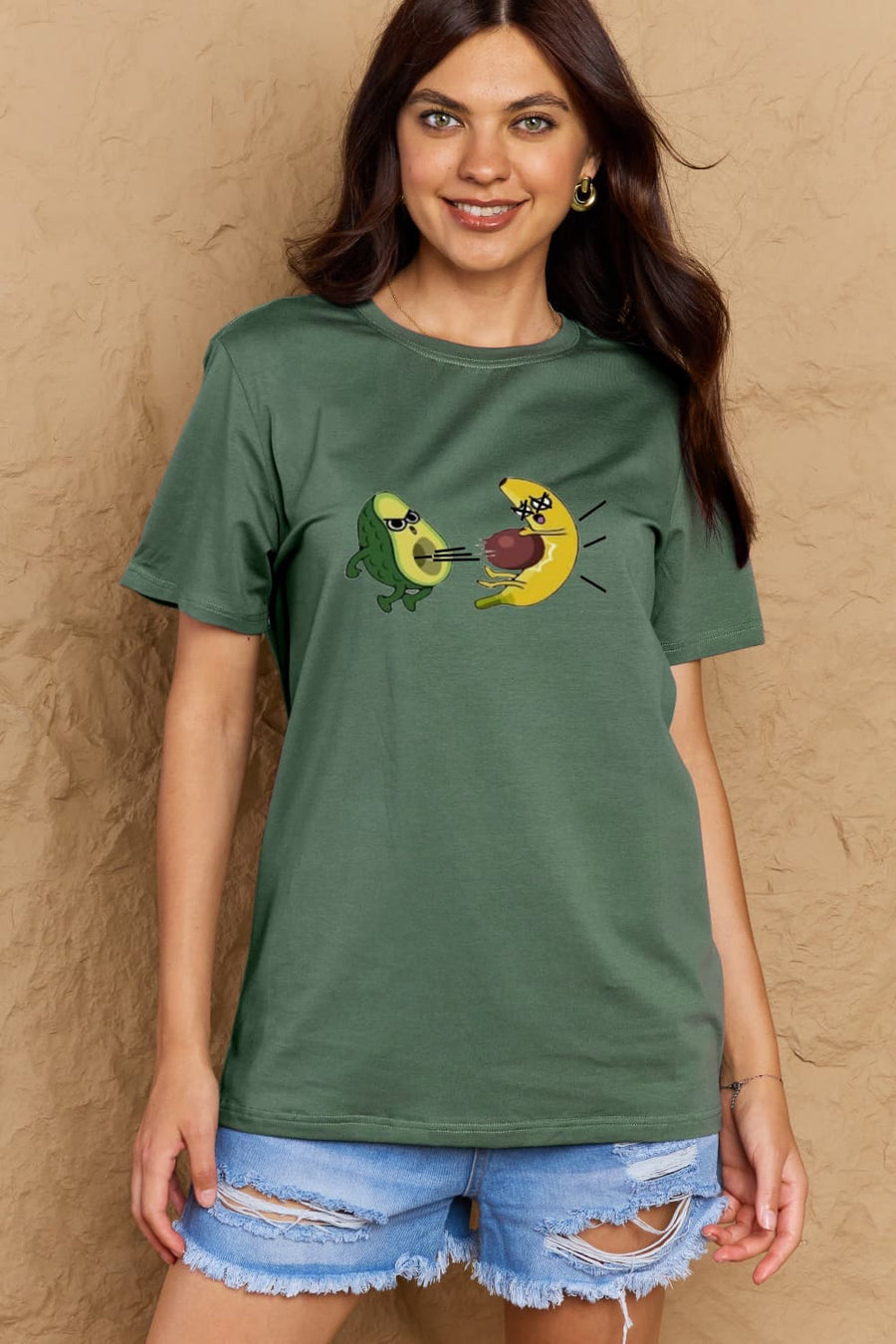 Simply Love Full Size Avocado Graphic Cotton T-Shirt