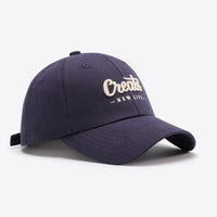 CREATE NEW LIFE Adjustable Cotton Baseball Cap