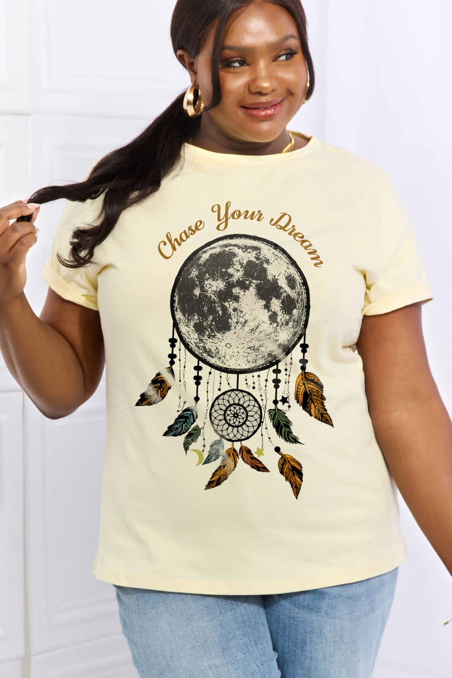 Simply Love Full Size CHASE YOUR DREAM Graphic Cotton Tee