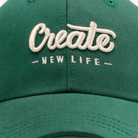 CREATE NEW LIFE Adjustable Cotton Baseball Cap