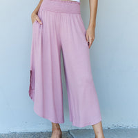 ODDI Full Size Wide Leg Palazzo Pants in Lavender