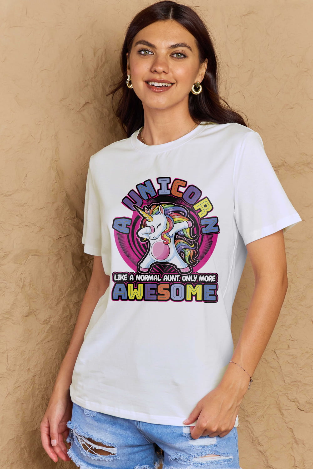 Simply Love Full Size Unicorn Graphic Cotton Tee