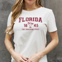 Simply Love Full Size FLORIDA 1845 Graphic Cotton Tee