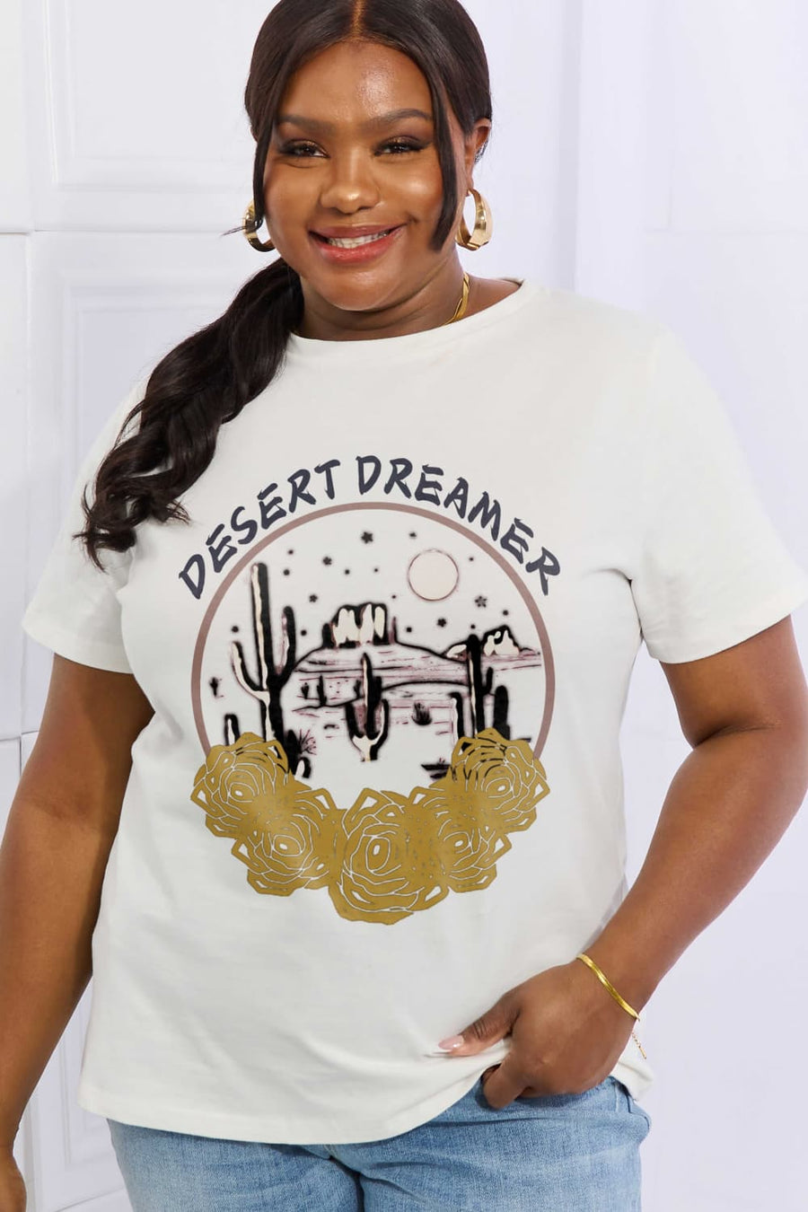 Simply Love Full Size DESERT DREAMER Graphic Cotton Tee