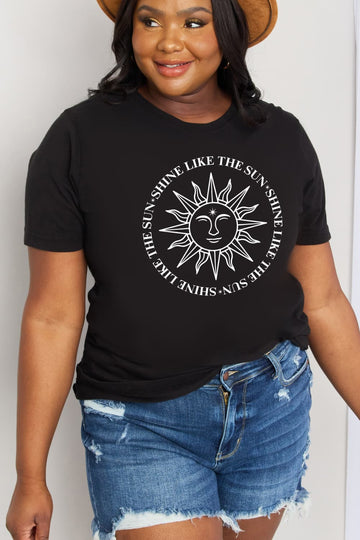 Simply Love Full Size SHINE LIKE THE SUN Graphic Cotton Tee