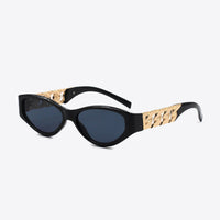 Chain Detail Temple Cat Eye Sunglasses