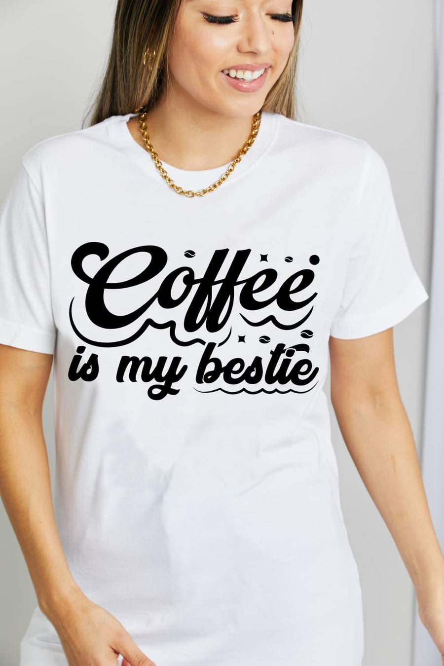 Simply Love Full Size COFFEE IS MY BESTIE Graphic Cotton T-Shirt