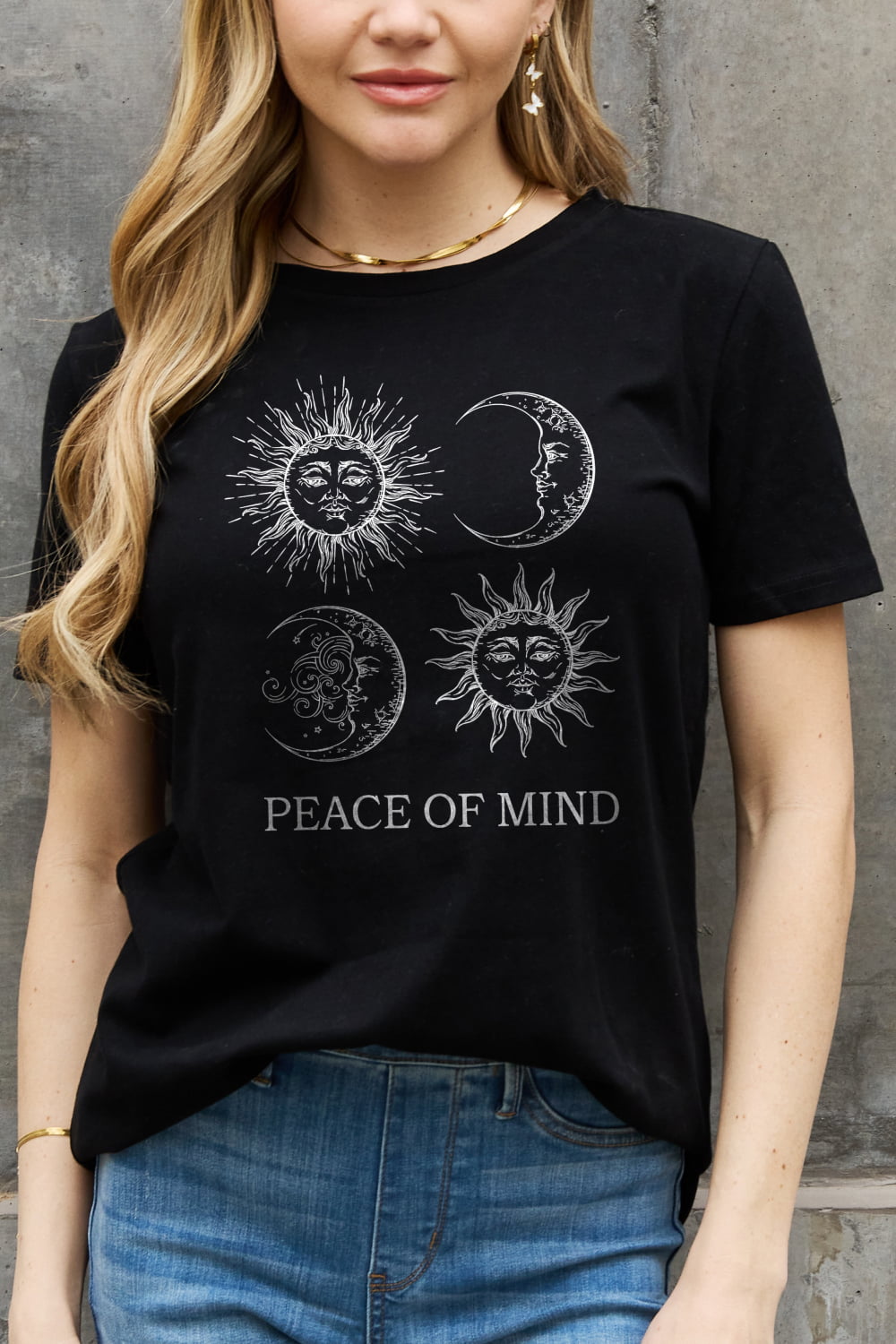 Simply Love Full Size PEACE OF MIND Graphic Cotton Tee