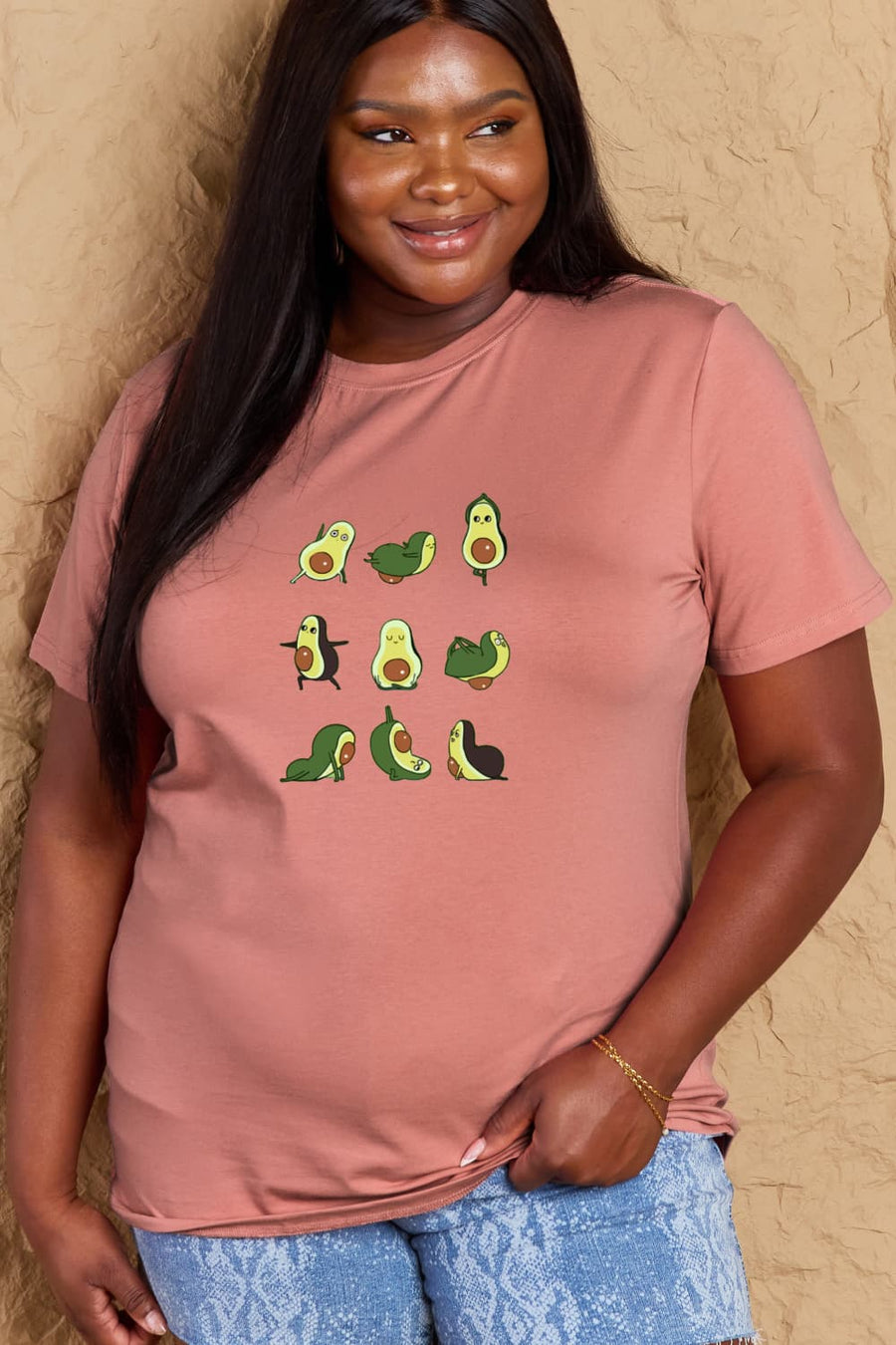 Simply Love Full Size Avocado Graphic Cotton T-Shirt