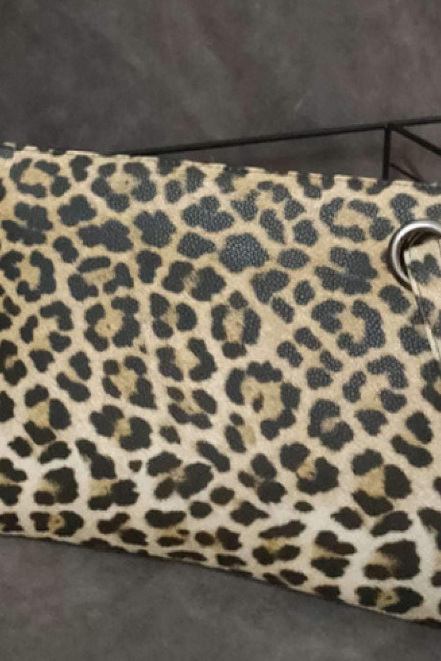 Leopard PU Leather Clutch