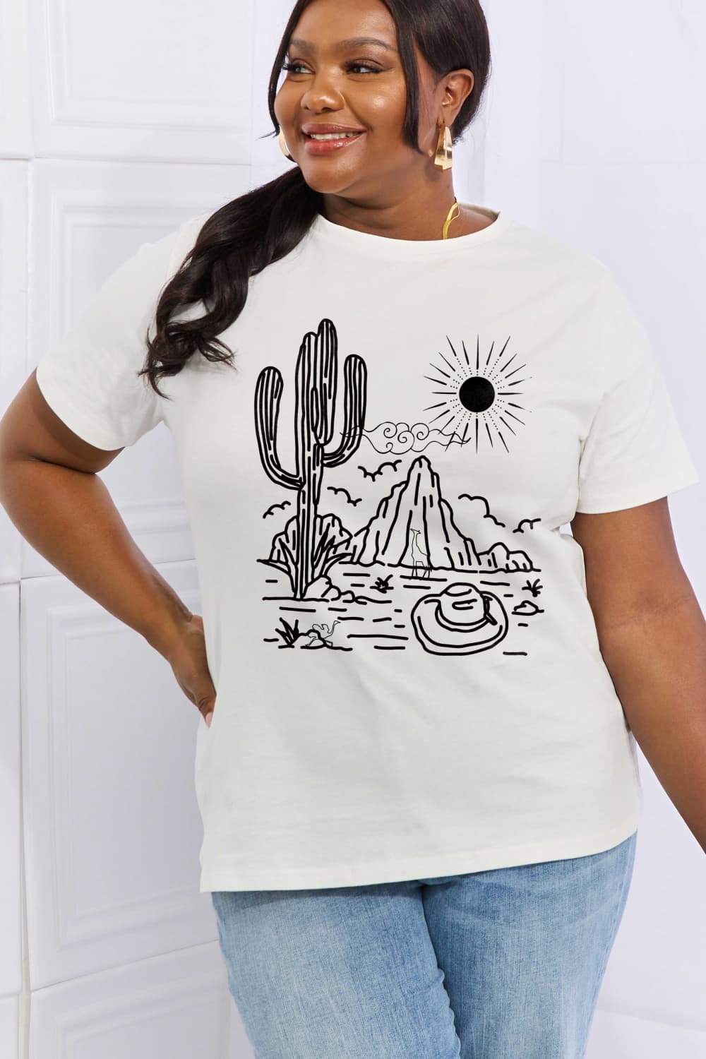 Simply Love Full Size Desert Graphic Cotton Tee