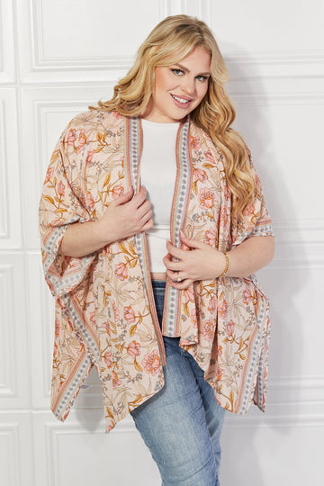 Justin Taylor Floral Leaf Chic Kimono