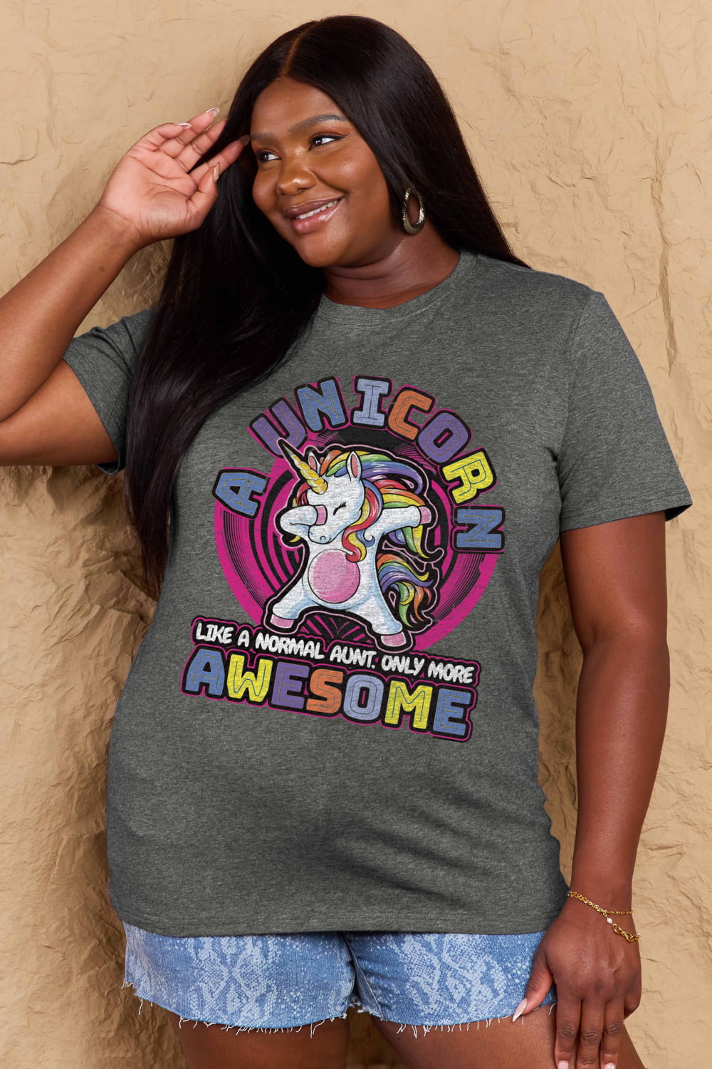 Simply Love Full Size Unicorn Graphic Cotton Tee