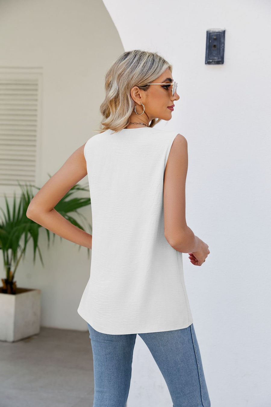 V-Neck Tunic Tank Top