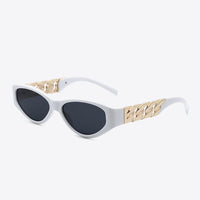 Chain Detail Temple Cat Eye Sunglasses