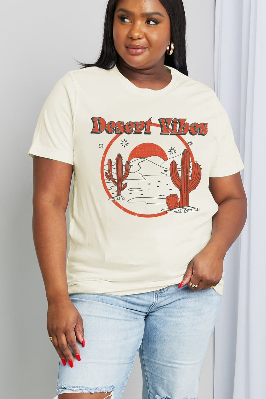 Simply Love Full Size DESERT VIBES Graphic Cotton Tee