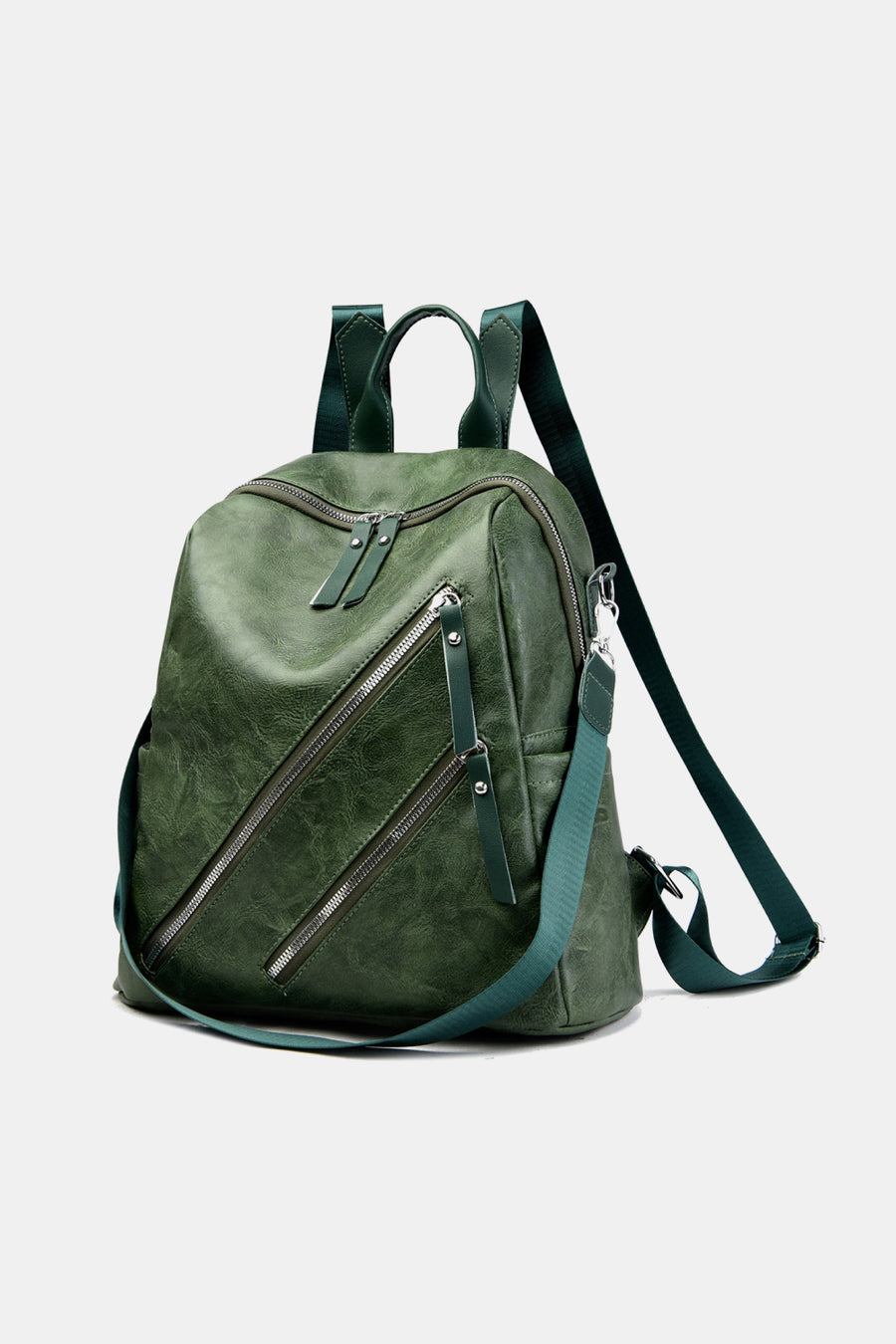 PU Leather Convertible Backpack