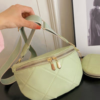 PU Leather Sling Bag with Small Purse