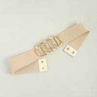 Zinc Alloy Buckle Elastic Wide Belt