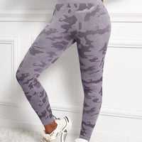 Camo Print Seamless High Waist Yoga Leggings