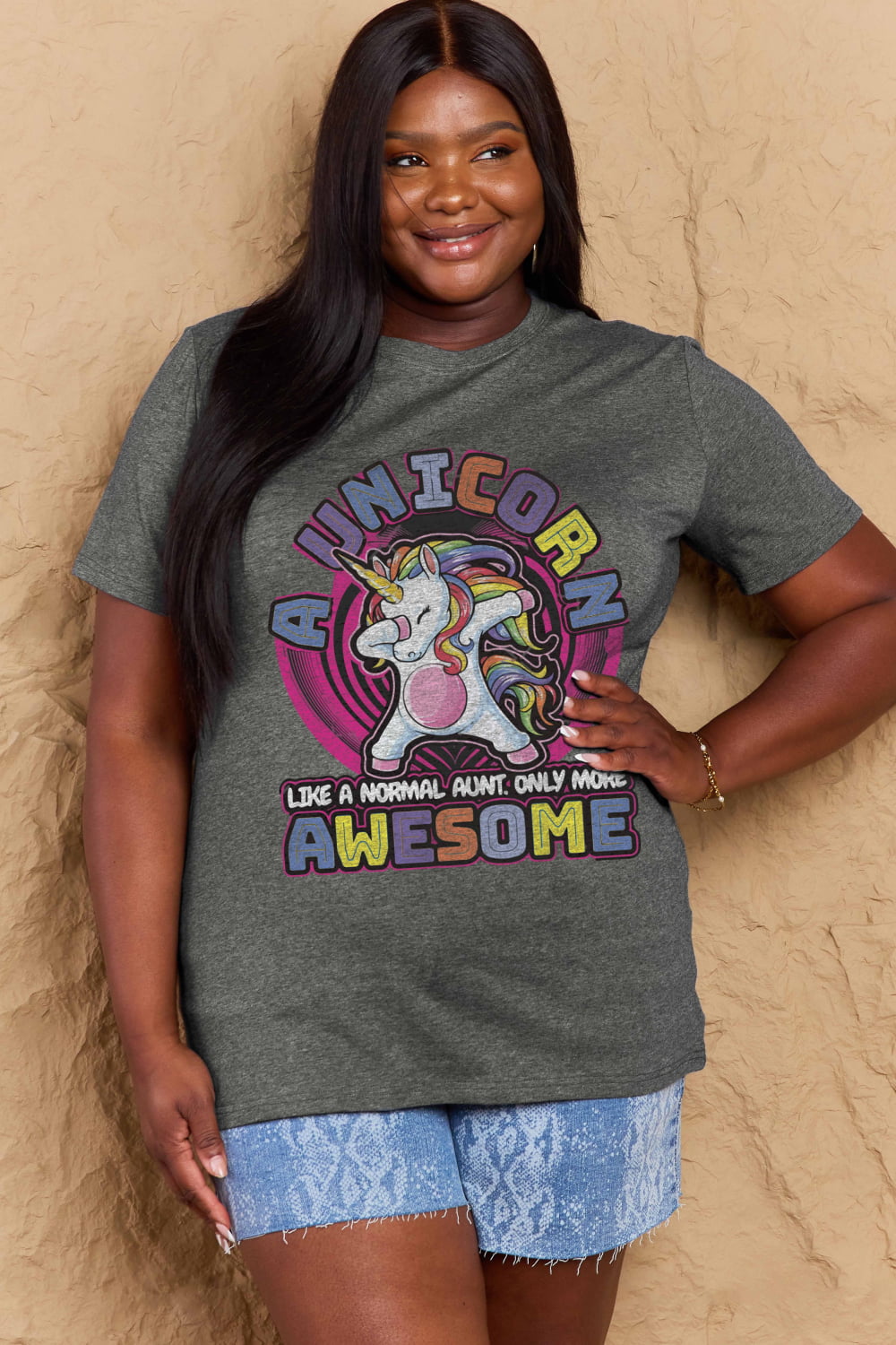 Simply Love Full Size Unicorn Graphic Cotton Tee