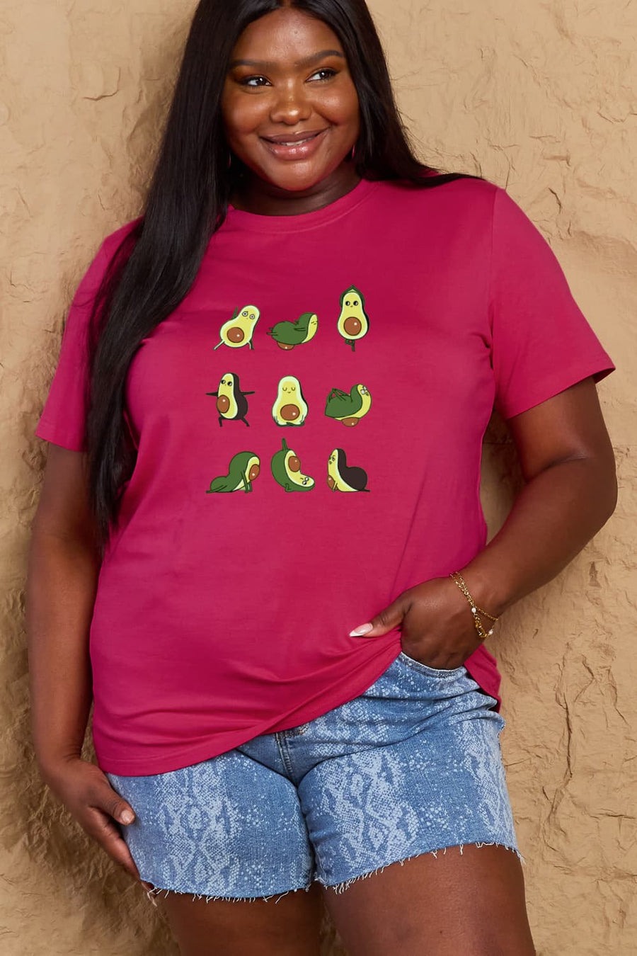 Simply Love Full Size Avocado Graphic Cotton T-Shirt