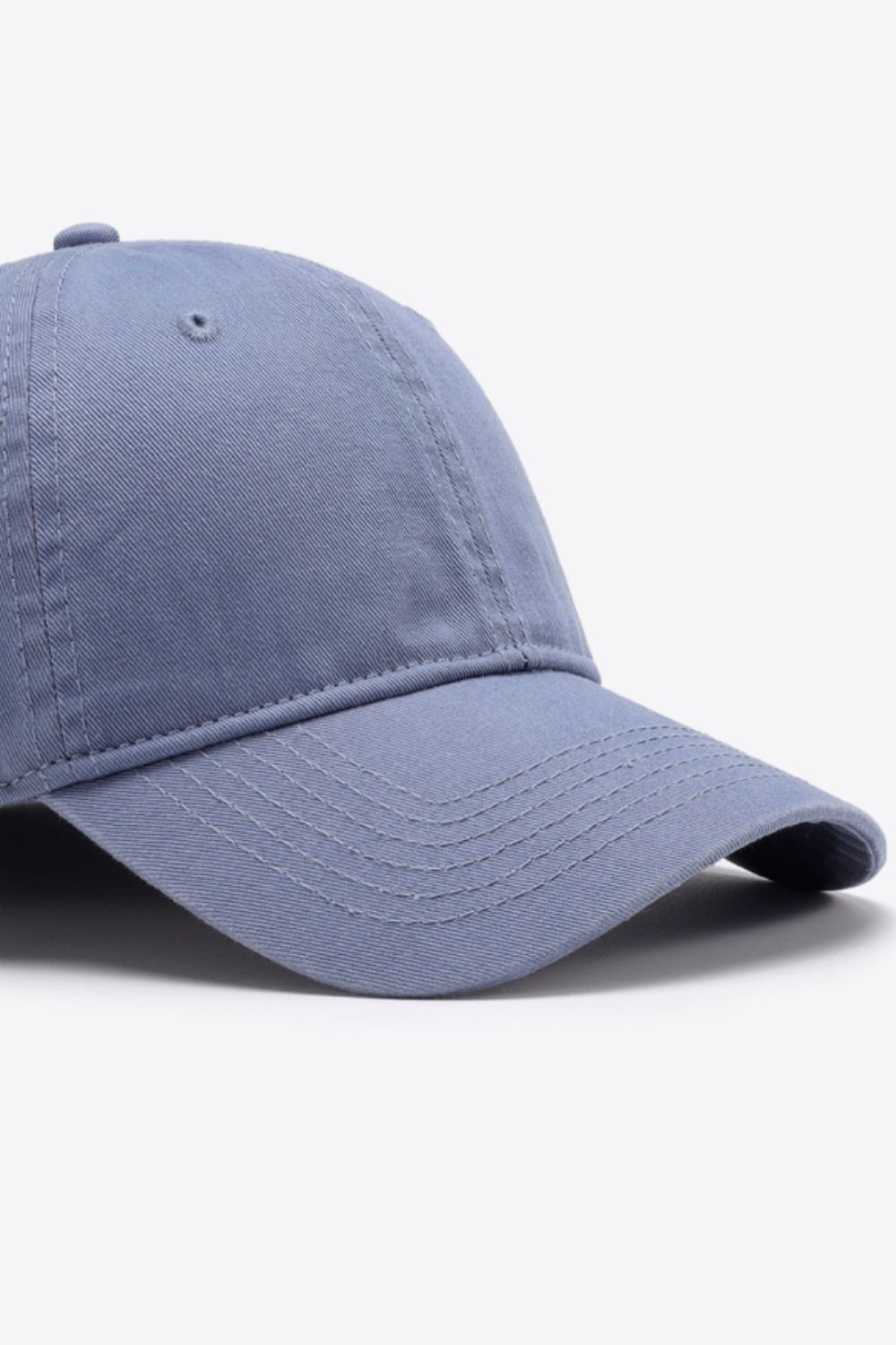 Plain Adjustable Cotton Baseball Cap