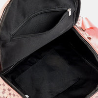 Printed PU Leather Backpack