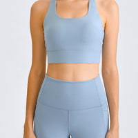 Cross Back Yoga Crop Top