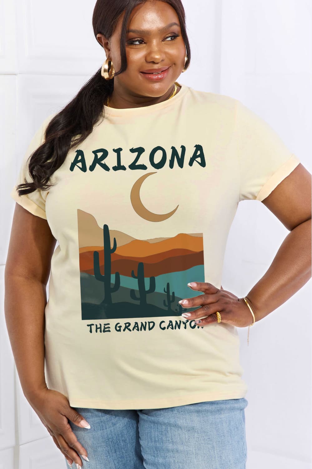 Simply Love Full Size ARIZONA THE GRAND CANYON Graphic Cotton Tee