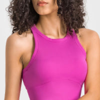 Racerback Cropped Sports Tank