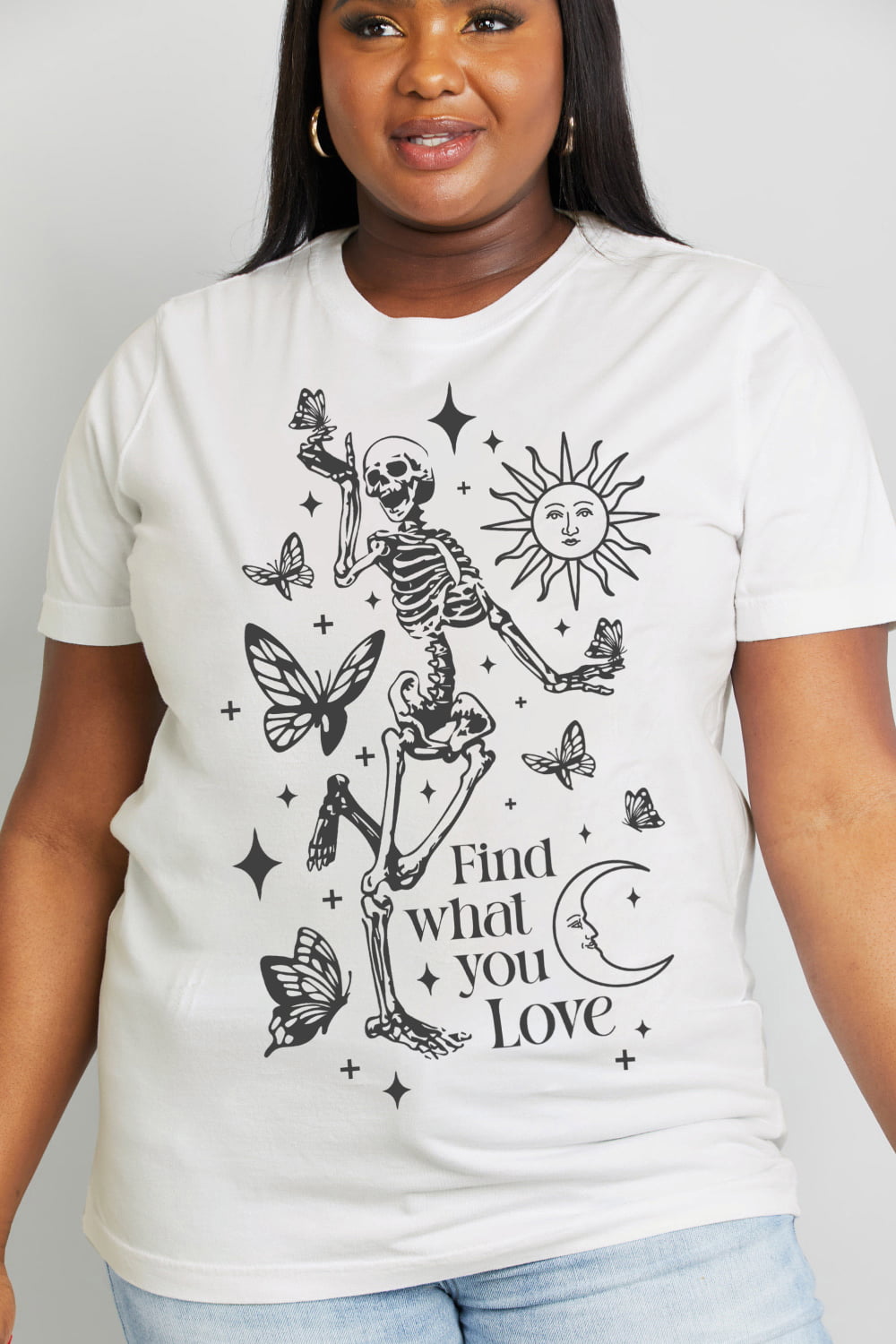 Simply Love Full Size FIND WHAT YOU LOVE Graphic Cotton Tee