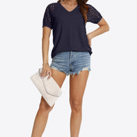 Short Sleeve V-Neck Tee