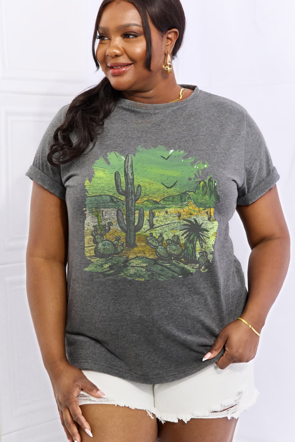 Simply Love Full Size Desert Graphic Cotton Tee