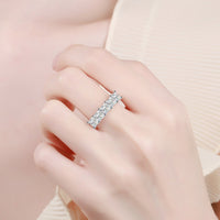 Romantic Surprise 2 Carat Moissanite Rhodium-Plated Ring