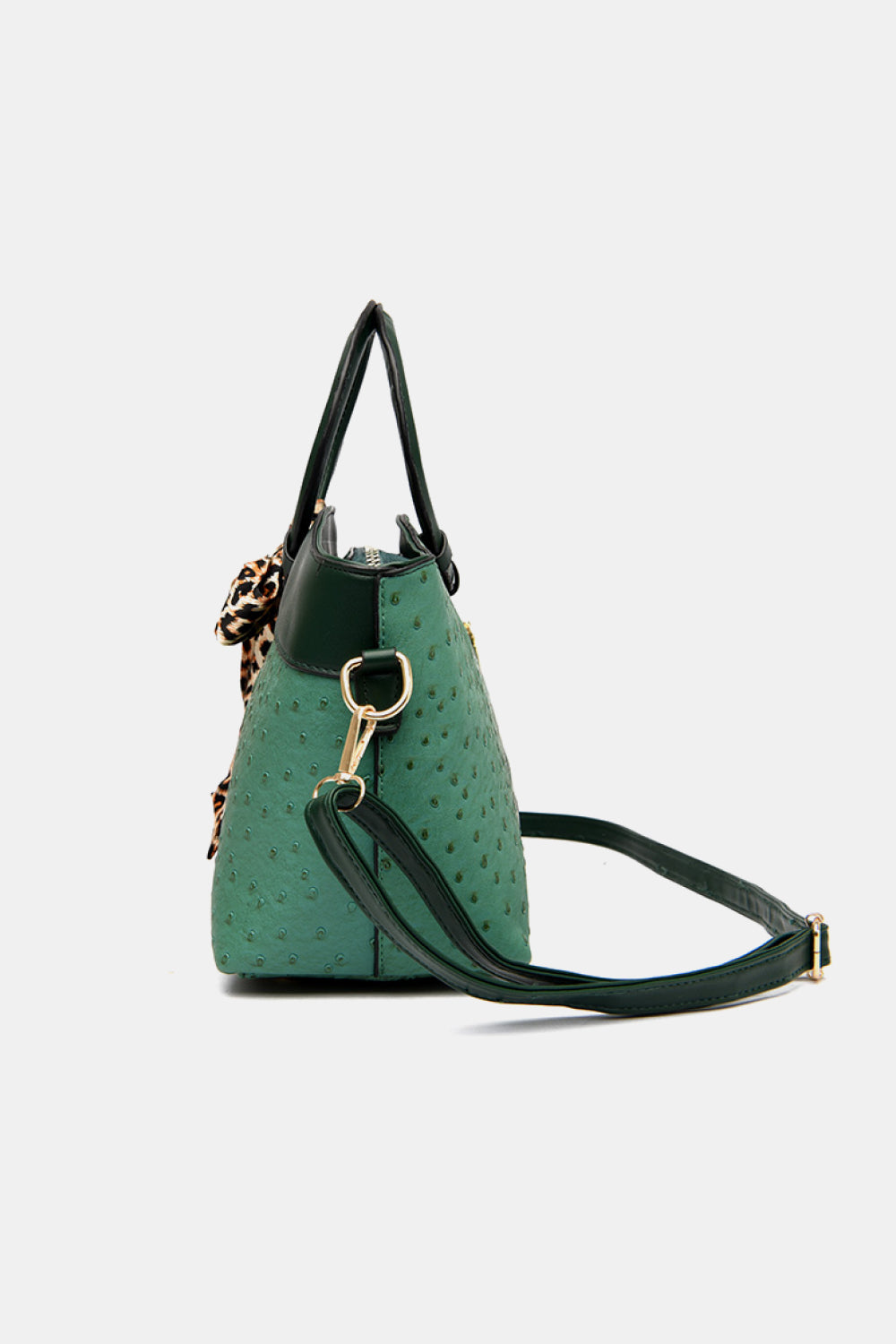 PU Leather Leopard Tie Shoulder Bag